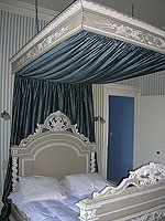 Antique Bed in Guest Room at Chteau des Tesnires