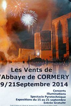 Poster of event at Abbaye.  Photo copyrighted by Cold Spring Press.  All rights reserved.