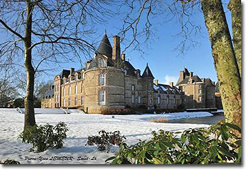 Winter wonderland at Chteau de Canisy