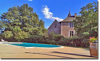 Heated Swimming Pool at Château de Chanzé