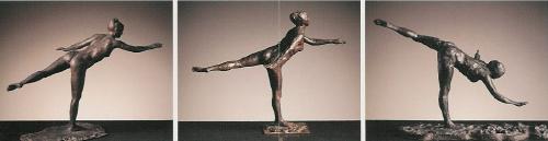 Degas:  figure study in bronze