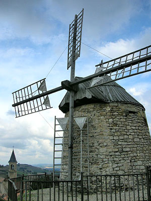 Lautrec Windmill and Church Steeple.  Copyright Cold Spring Press.  All rights reserved.