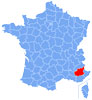 Map of the Alpes de Haute-Provence.  Wikipedia