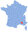 Map of the Vaucluse département.  Wikipedia