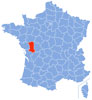 Map Deux-Sèvres.  Wikipedia