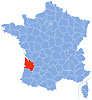 Map Gironde.  Wikipedia