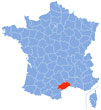 Map Herault.  Wikipedia