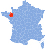 Map Ille-et-Vilaine, Brittany