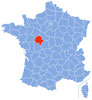 Map Indre et Loire.  Wikipedia