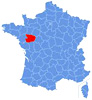 Map of the Maine-et-Loire département