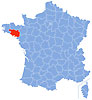 Map Morbihan département