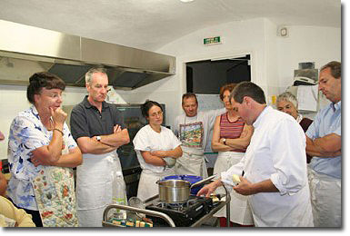 Cooking classes at the château