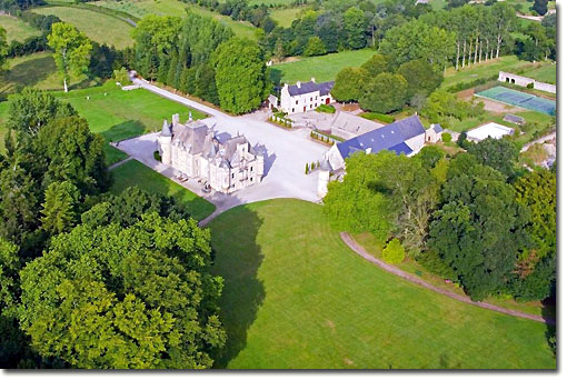 Aerial View of the Château and Estate