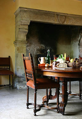 Dining Room and Fireplace