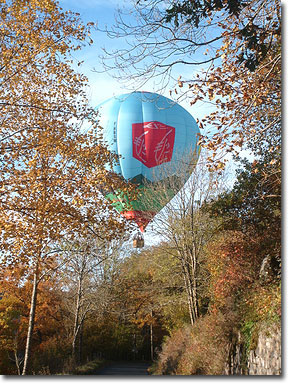 Montgolfier balloon in the Cantal