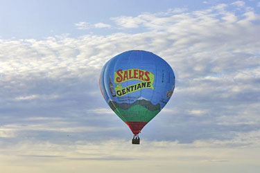 Montgolfier balloon in the Cantal