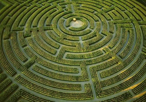 Labyrinth at Reignae-sur-Indre.  Wikipedia.
