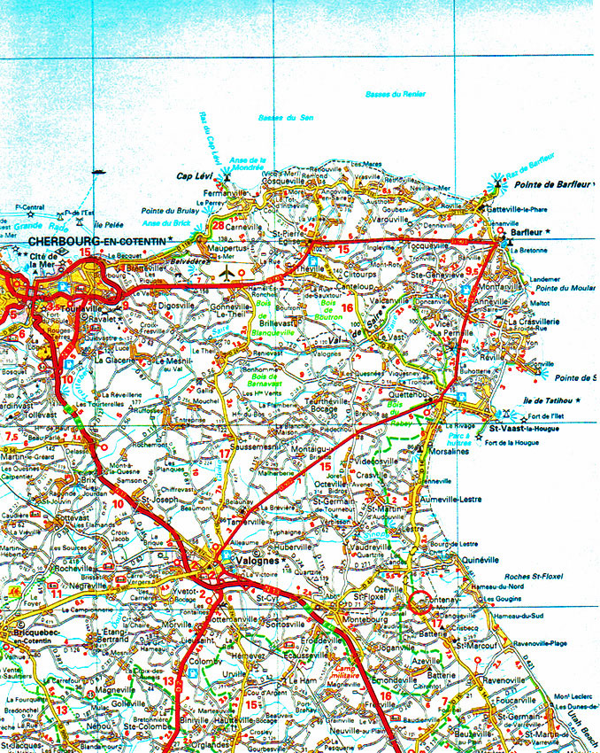 Michelin Map to Château de Courcy