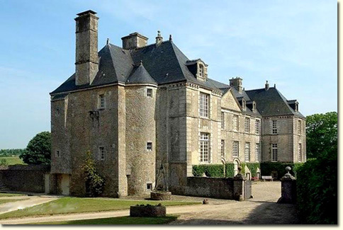 North side of château