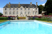 Swimming pool at the château